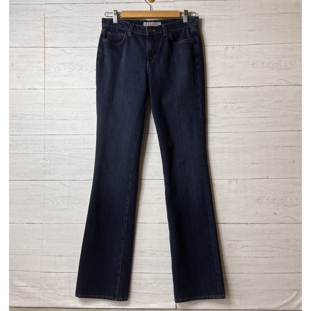 J Brand Jeans Womens Size 28 Dark Wash Straight Leg Cotton Blend Stretch - Picture 1 of 16